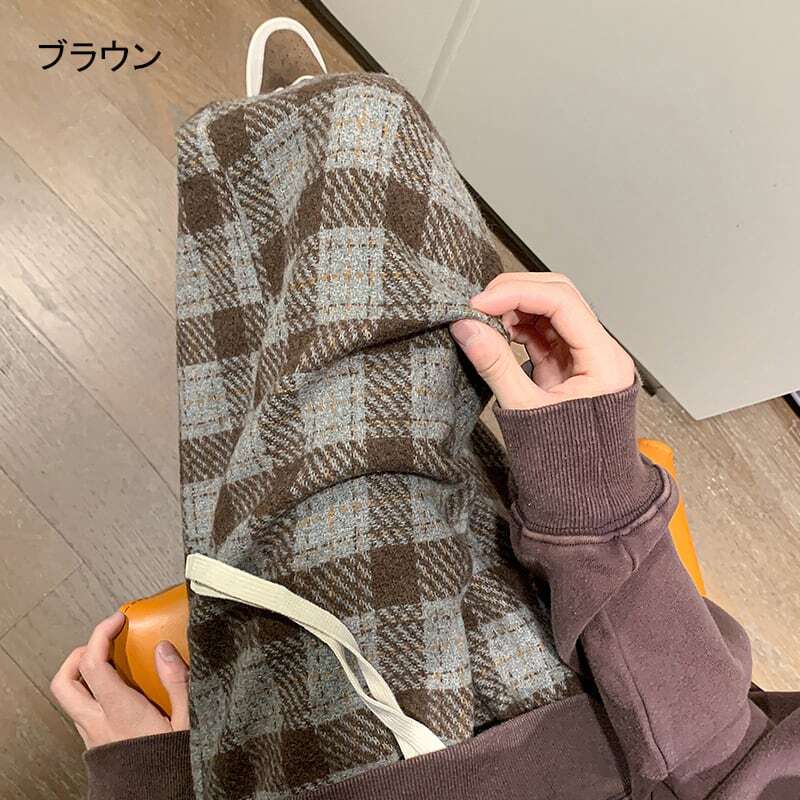 [CEXU Series]★Casual Pants★ Size M~9L 4color Bottoms Pants Unisex Men's Plaid Pattern Large Size