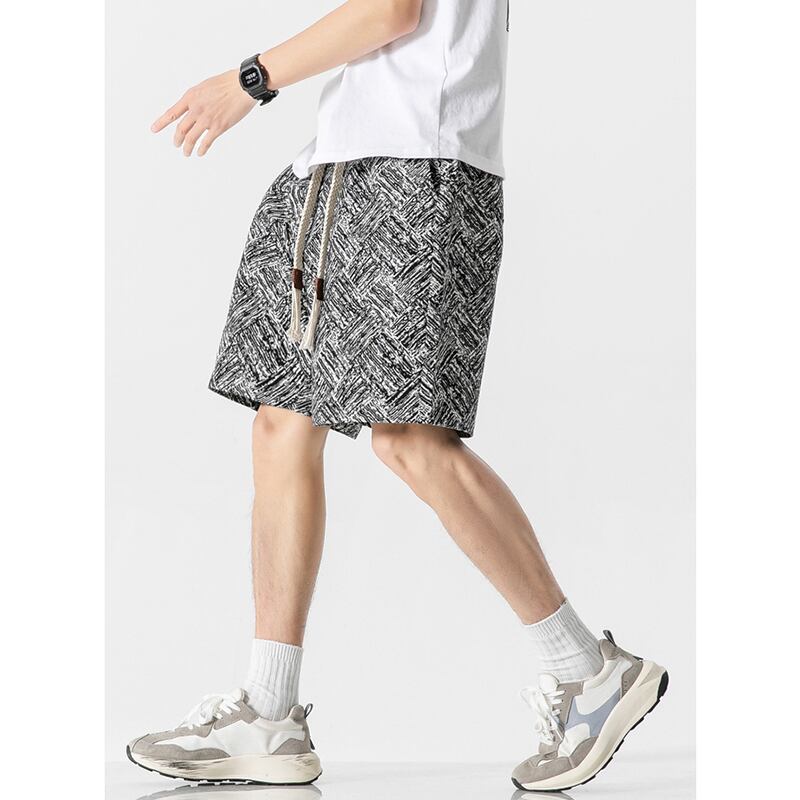 [Satoru Series] ★Shorts★ 4color Floral Pattern Bottoms Short Length Pants Unisex Men's Easy to Match