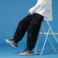 Load image into Gallery viewer, [BIGEMAN Series] ★Casual Pants★ 2color, 3/4 length bottoms, trousers, unisex, men's, large size, slimming, black, blue, stylish
