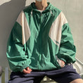 Load image into Gallery viewer, [BIGEMAN Series]★Jacket★ Outerwear 2color Thin Sun Protection Summer Clothes Unisex Men's Large Size Green Green
