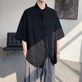 Load image into Gallery viewer, [MMstudios series]★China style shirt★ Tops 3color Unisex Men's Large size Plain Black Red
