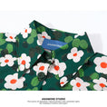 Load image into Gallery viewer, [ANAMONE STUDIO series] ★Floral pattern shirt★ Tops, short sleeves, print, retro, SML, short length, summer clothes, cool
