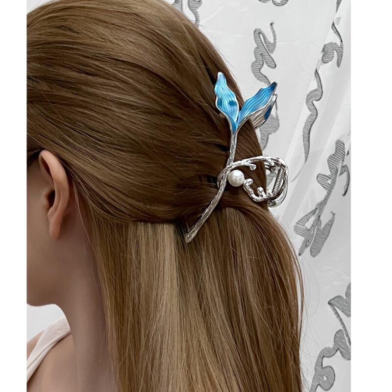 [KANSAI Series] ★Hair Ornament★ 2color Hair Clip Accessory Silver Gold Popular Trend Fashionable Shiny Women Present Adults