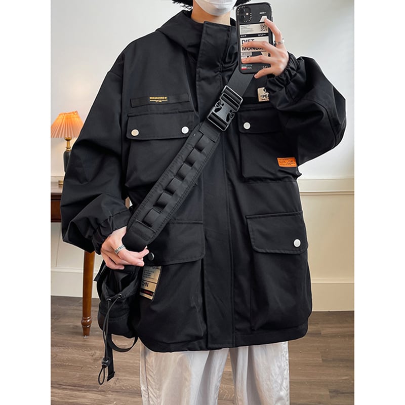 [HUICHUN Series] ★Jacket★ 2color outerwear unisex men's black brown casual large size