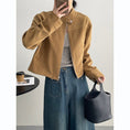 Load image into Gallery viewer, [Togawa Series] ★Outer★ 2color Jacket Short Length Simple Easy to Match Brown Navy ML
