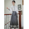 Load image into Gallery viewer, [WUJIA Series] ★Chinese style skirt★ Bottoms Maki skirt Hanfu skirt Shinjeongshi Gray Switching
