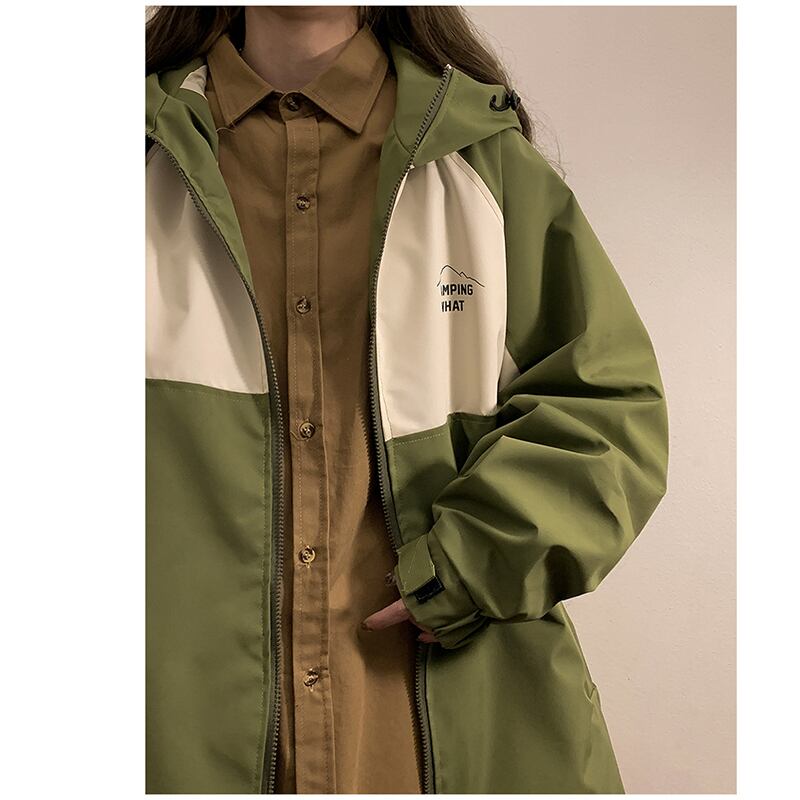 [SENSU Series]★Jacket★ 3color outerwear unisex men's color scheme beige green navy casual