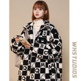 Load image into Gallery viewer, [Suikoishi Series] ★Winter Coat★ Cotton Coat Outerwear 3color Unisex Men's Checkered Pattern Loose
