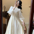 Load image into Gallery viewer, [Kikoko Series] ★China style dress★ Princess cute China button lace tulle
