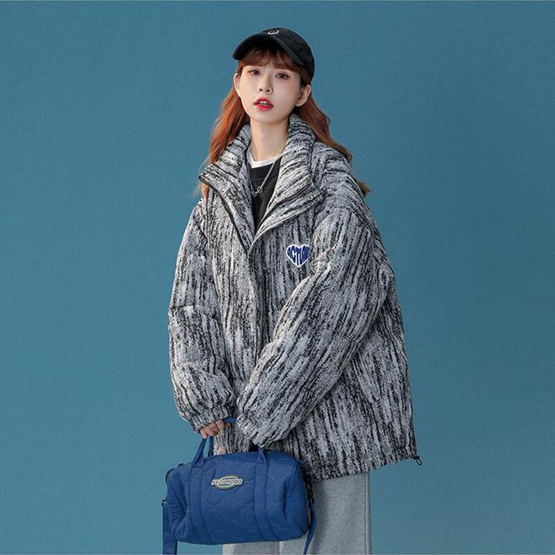 [Ushiomiomi Series] ★Winter Coat★ 2color Cotton Coat Unisex Men's Print Retro ML XL 2XL 3XL