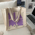 Load image into Gallery viewer, [Andcici series] ★Bag★ 5color tote bag canvas large capacity date commuting to school alphabet
