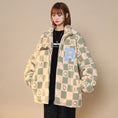 Load image into Gallery viewer, [Suikoishi Series] ★Winter Coat★ Cotton Coat Outerwear 3color Unisex Men's Checkered Pattern Loose
