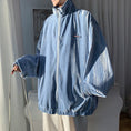 Load image into Gallery viewer, [Tetsusho Series]★Jacket★ 3color Outerwear Unisex Men's Blue White Black ML XL 2XL
