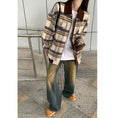 Load image into Gallery viewer, [Yuyiyeon Spicy Series] ★Outerwear★ Plaid Jacket Switching Casual Retro Easy to Match
