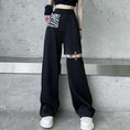 Load image into Gallery viewer, [Queen Series]★Casual Pants★ Pants Bottoms Slimming Black Black SML Easy to match
