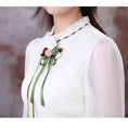 Load image into Gallery viewer, [Nan Kemu Series] ★One Piece★ Long Sleeve One Piece Dress Women's Date Ribbon Chiffon White White
