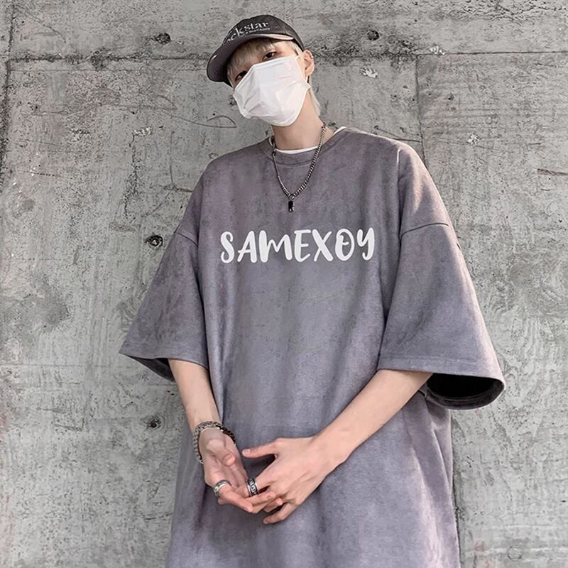 [Leonbinno Series] ★T-shirt★ 3color Tops Unisex Men's Retro Loose Large Size Print