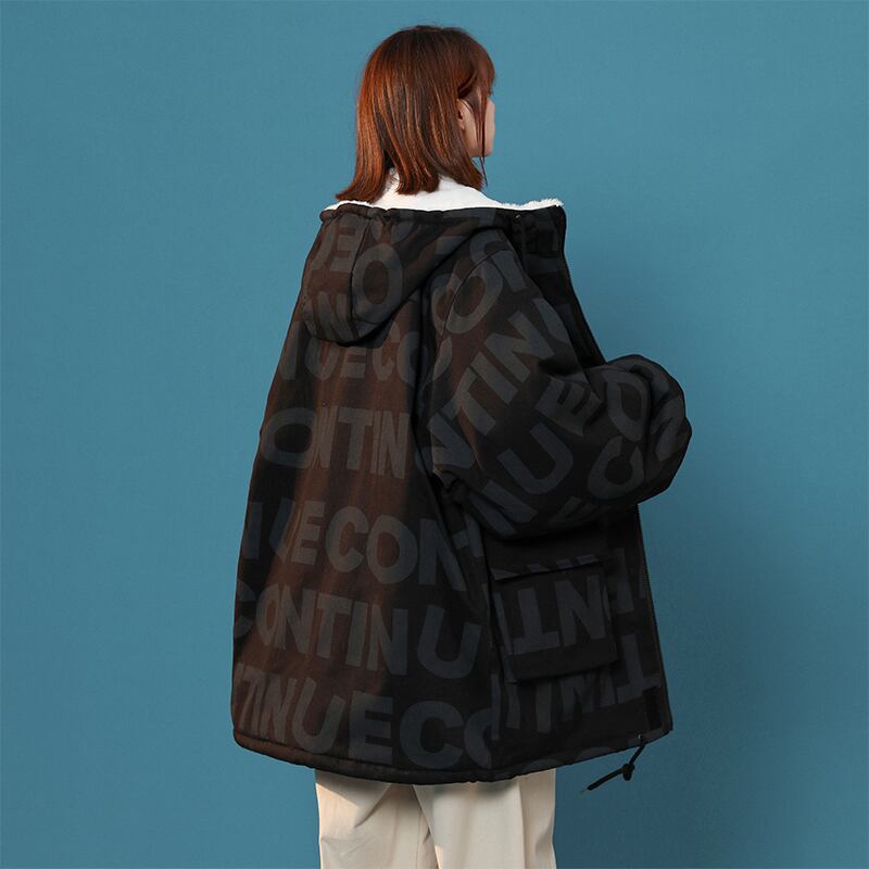 [Morimoto Series] ★Winter Coat★ 2color Thick Warm Unisex Men's Alphabet Black Green