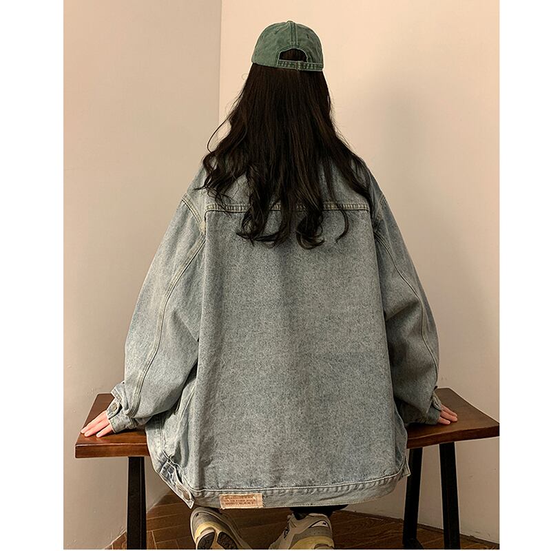 [SENSU Series]★Jacket★ Outer Denim Jacket 2color Unisex Men's Light Blue Black