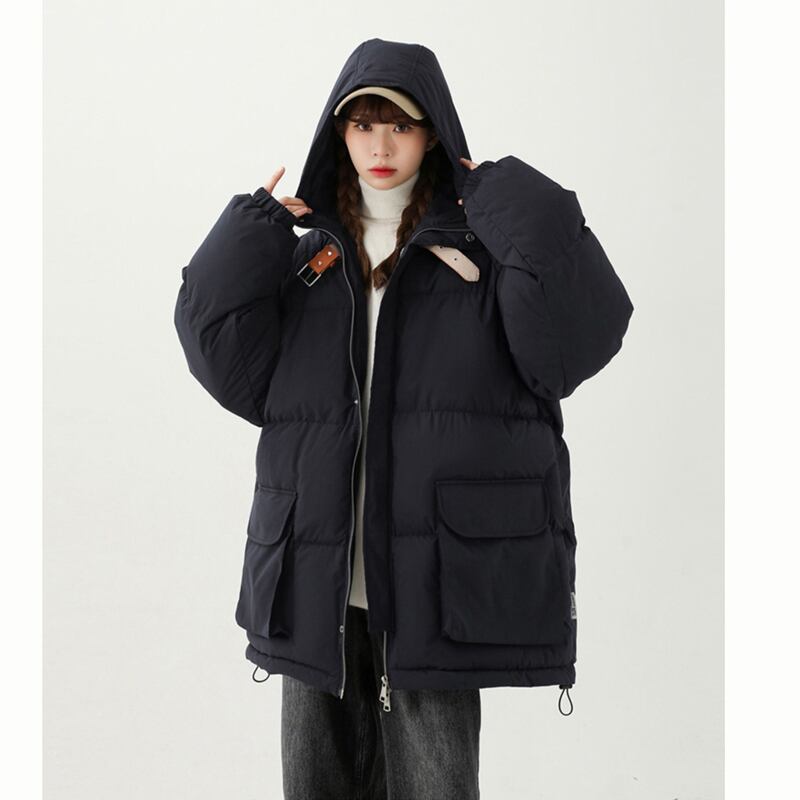 [Suikoishi Series] ★Winter coat★ Cotton coat outerwear 2color Unisex Men's Brown Navy ML XL 2XL