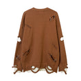 Load image into Gallery viewer, [Feel lonely series]★Sweater★ 2color tops Unisex Men's Distressed Stylish Black Brown
