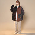 Load image into Gallery viewer, [CHAOMEICHEN series]★Jacket★ 3color outerwear stadium jacket unisex men's plaid color scheme
