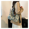 Load image into Gallery viewer, [Mokujin series] ★Shoulder bag★ Shoulder bag, handheld, large capacity, retro, cute, date, improves temperament, print
