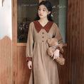 Load image into Gallery viewer, [CHIC Series]★Dress★ Faux Layered Corduroy Retro Ladies S M L XL
