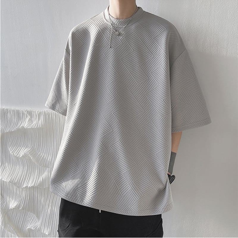 [PLQV Series] ★Short sleeve T-shirt★ 3color tops T-shirt unisex men's gray black white