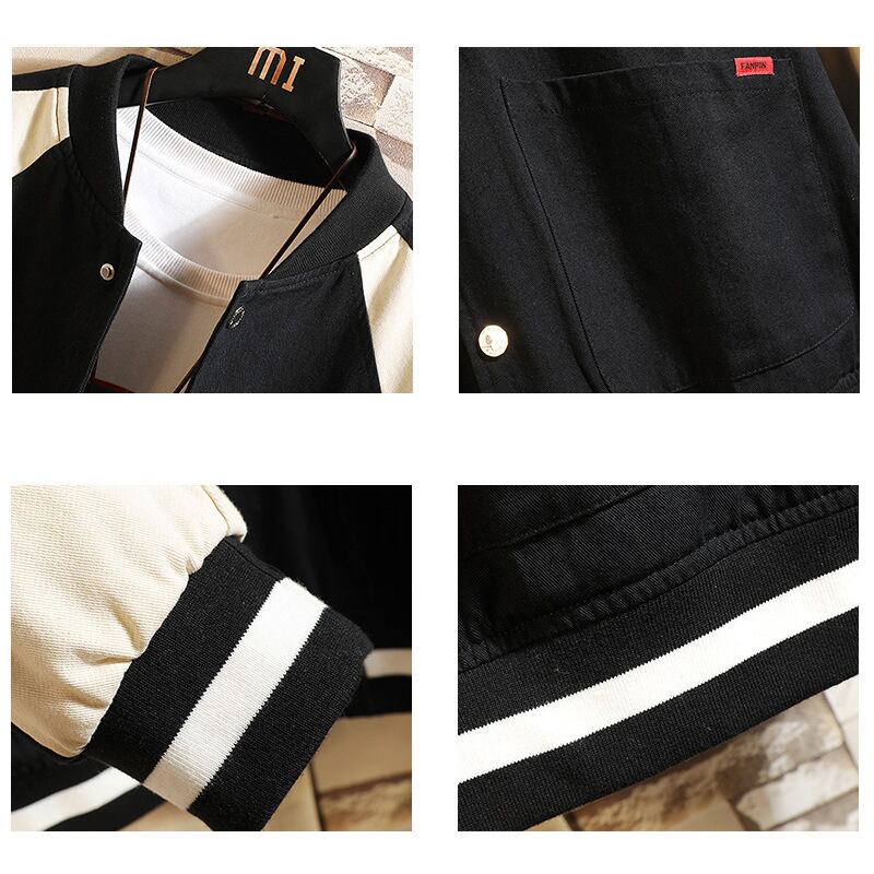 [BIGEMAN Series]★Jacket★ Outerwear 2color Unisex Men's Large Size Color Scheme Retro Spring Clothes