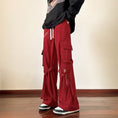 Load image into Gallery viewer, [SENSU Series]★Casual Pants★ 3color Bottoms Trousers Unisex Men's Red Black Beige Retro
