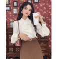 Load image into Gallery viewer, [Misslin Fashion Series]★Setup Single item order★ Chinese style shirt or skirt White Coffee color Date Commuting
