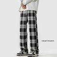 Load image into Gallery viewer, [GUIXIE Series] ★Casual Pants★ 2color Bottoms Trousers Unisex Men's Plaid Pattern Large Size Easy to Match
