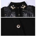 Load image into Gallery viewer, [Old Monster --- Rabbit Series] ★China style shirt★ Long shirt embroidery rabbit rabbit black black
