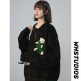 Load image into Gallery viewer, [Fujiiman Series] ★Sweater★ 3color Knit Tops Cartoon Unisex Men's Black Pink White
