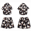 Load image into Gallery viewer, [BOYUE Series]★Setup★ Shirt + Shorts 3color Simple Unisex Men's Large Size Cool Animal Pattern Duck Aloha
