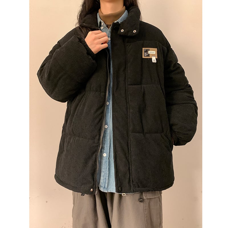 [GEBOXUAN series] ★Coat with cotton insert★ 3color corduroy winter coat Unisex men's winter clothes Thick and warm