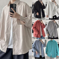 Load image into Gallery viewer, [BIGEMAN Series]★Shirt★ Tops 7color Unisex Men's Large Size Long Sleeve Shirt Plain Easy to Match
