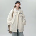 Load image into Gallery viewer, [Fujiman Series] ★Jacket★ 2color outerwear unisex men's corduroy casual black beige
