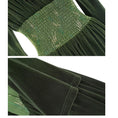 Load image into Gallery viewer, [Big Blue Dragon Series] ★China style dress★ Switching velvet bamboo embroidery green sexy
