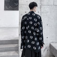 Load image into Gallery viewer, [Illustrated series] ★Chinese style shirt★ Tops Dot pattern Black Black Chinese clothes Easy to match ML XL
