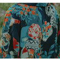 Load image into Gallery viewer, [Kigen Series]★Shirt★ Ladies Tops SML Green Flower Pattern Print Retro Oil Painting Style
