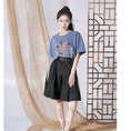 Load image into Gallery viewer, [Kyodo series]★China style pants★Bottoms, shorts, shorts, unisex, letter pattern, black, black
