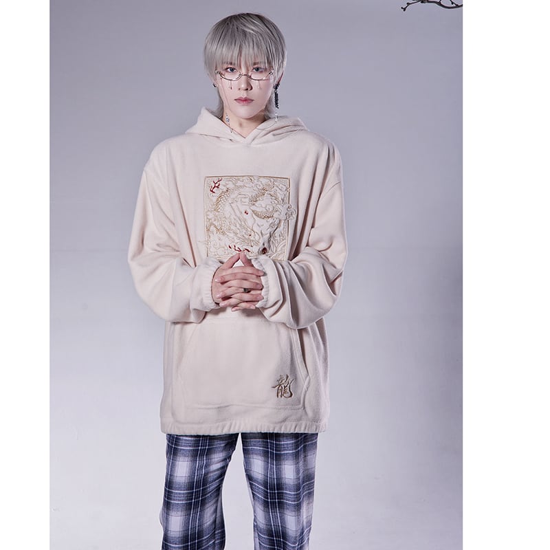 [Qingtang---Longteng Series] ★China style hoodie★ 2color embroidery Chinese clothing, thick, warm, unisex, men's, easy to match