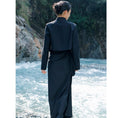 Load image into Gallery viewer, [Da Qinglong Shu Series] ★China style outerwear★ Blazer, mini length, Chinese buttons, Chinese clothes, black, slimming
