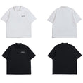 Load image into Gallery viewer, [BIGEMAN Series]★T-shirt★ Tops 2color Unisex Men's Large Size POLO Neck White Black
