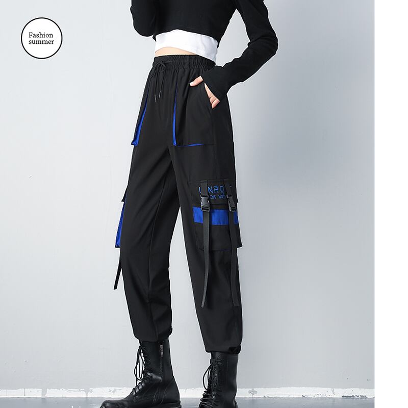 [AZE Series]★Casual pants★ 2color bottoms Black Autumn clothes Easy to match Color scheme Unique