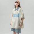 Gallery viewerに画像を読み込む, 【藤伊曼シリーズ】★Tシャツ★ トップス 3color 男女兼用 メンズ POLOネック アルファベット 夏服
