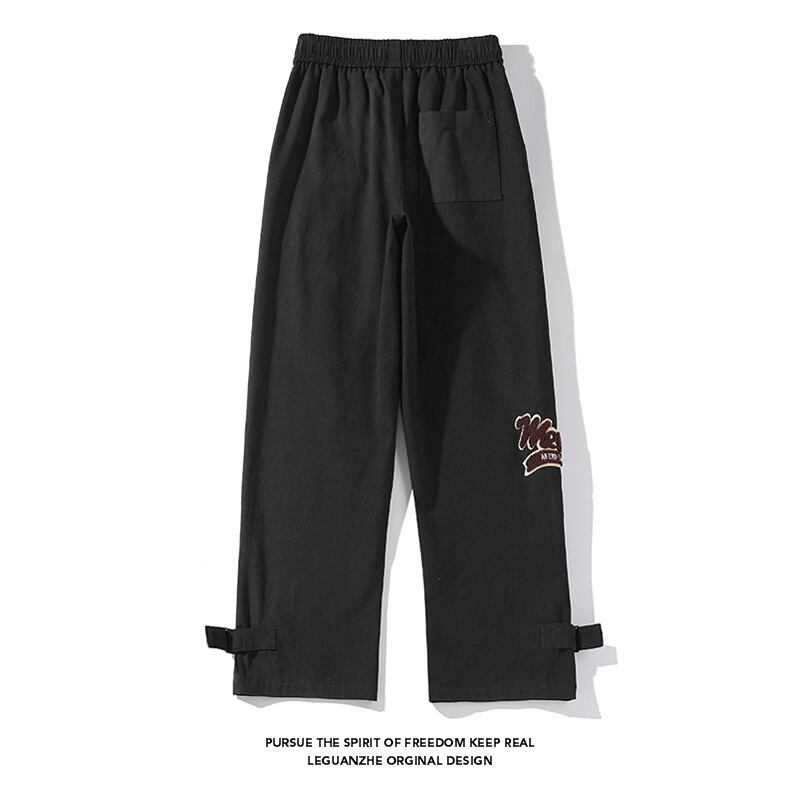 [BIGEMAN Series]★Pants★ 2color Casual Pants Bottoms Brushed Lining Unisex Men's Large Size Brown Black