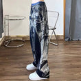 Load image into Gallery viewer, [Xihe XIHE Series]★Denim Pants★ Bottoms Unisex Men's Fashion SML XL 2XL Black Black
